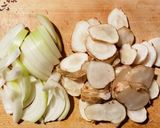菊芋と玉ねぎの豆乳ポタージュ作り方1写真