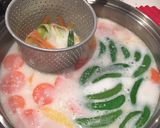 白だし豆乳鍋　低カロリー湯豆腐作り方2写真