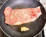 バター醤油風味！ミディアムレアステーキ作り方3写真
