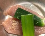 温かい豆乳スープそば作り方1写真