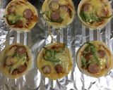 余った餃子の皮で♫簡単ひと口ピザ作り方4写真