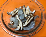 エビと生椎茸の伊達巻風たまご焼き♪作り方4写真