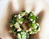 セロリの葉とお豆腐のビーガン餃子作り方4写真