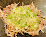 豚肉ともやしのねぎ塩レモンだれ作り方5写真