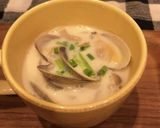 簡単 きのことあさりの豆乳味噌汁作り方4写真