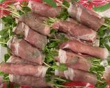 豚肉の豆苗巻き焼き　甘みそごまだれ♪作り方4写真