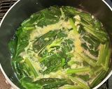 チキンラーメン・ほうれん草と卵とじ作り方6写真