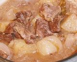 牛すじとスネ肉の赤ワイン味噌煮込み作り方9写真