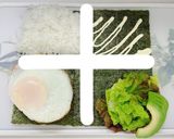 食べたらロコモコ！畳むだけ♡おにぎらず作り方5写真