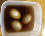 そば茶で煮卵作り方2写真