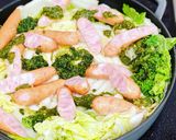 ジェノベーゼソースと白菜のスープグラタン作り方3写真