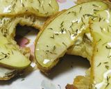 りんごとクリームチーズの蜂蜜トースト作り方3写真