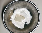 豆腐のみたらしだんご山椒ナッツ塩がけ作り方1写真