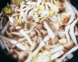 お鍋1つでベーコンときのこのスープパスタ作り方5写真