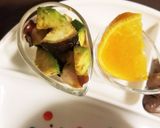 タコアボカドわさび醤油&目玉焼きごはん♡作り方5写真
