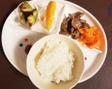 タコアボカドわさび醤油&目玉焼きごはん♡作り方7写真