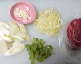 粗挽きコショウの効いた馬肉塩焼き丼作り方1写真