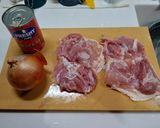 トマトと玉ねぎたっぷりチキンステーキ作り方1写真