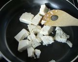 青梗菜と豆腐のごま炒り作り方1写真