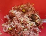 うちの定番、がっつり挽肉の中華風茶碗蒸し作り方3写真