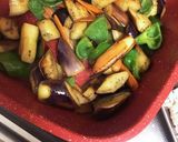 ゴマ香る☆豚肉と茄子とピーマンの味噌炒め作り方5写真