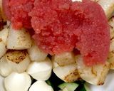 長いもとモッツァレラチーズの明太子和え作り方6写真
