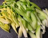 無限系♪セロリの塩昆布浅漬け作り方1写真