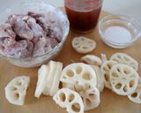 材料2つ！鶏ももと蓮根の甘酢あんかけ作り方1写真