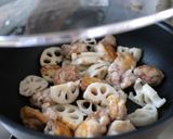 材料2つ！鶏ももと蓮根の甘酢あんかけ作り方3写真