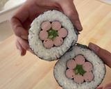 可愛いお花の飾り巻き寿司＊作り方7写真