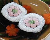 可愛いお花の飾り巻き寿司＊作り方8写真