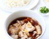 簡単美味しい【豚にんにくつけ汁うどん】作り方7写真