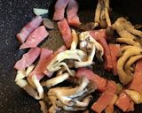 トマトペンネ　ベーコンと茄子編作り方3写真