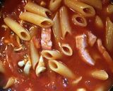 トマトペンネ　ベーコンと茄子編作り方7写真