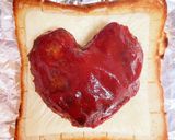 おうちバレンタイン♪ハンバーグトースト作り方9写真