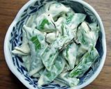 スナップエンドウの塩昆布マヨ和え作り方4写真