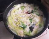 簡単ヘルシー☆ミニ白菜の豆乳スープ作り方9写真