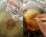 ゆで鶏と2種ネギで辛ラーメンアレンジ♪作り方3写真