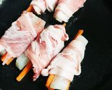 大根と人参の豚肉巻き作り方4写真