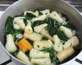 南瓜・ほうれん草のお味噌汁♪作り方3写真