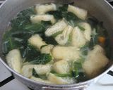南瓜・ほうれん草のお味噌汁♪作り方4写真