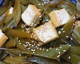 簡単♪茎わかめと厚揚げの炒め物作り方5写真