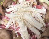丸ごとレタスと豚ときのこの塩鍋作り方10写真