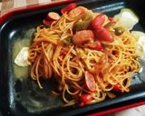 こどもの日にいかが？❤鉄板ナポリタン風作り方5写真