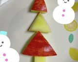 フルーツでパッチワーク＊クリスマスツリー作り方25写真