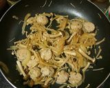 きのこと鶏団子のスパゲッティー☆作り方3写真