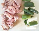 鶏肉と長ネギのうま煮作り方1写真