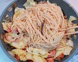 ☆キャベツ塩昆布ウインナーの和風パスタ☆作り方5写真