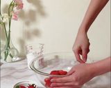 韓国カフェ風♡センタルギウユ(苺ミルク)作り方2写真