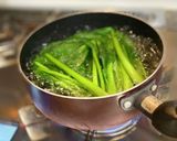 定番の小松菜のごま和え作り方1写真